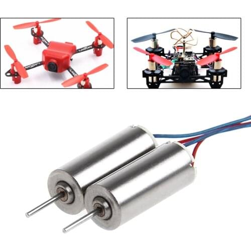 2Pcs DC 3.7V DIY 50000RPM 716 Hollow Cup Motor Coreless Motor for RC Model Toy New