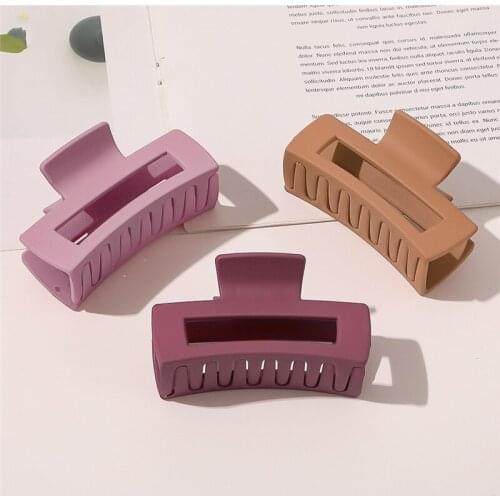 20pcs/lot Exquisite Women Acrylic Solid Hair Claws Medium Size Hair Clamps for Lady Girls Hair Holder Styling Accessories