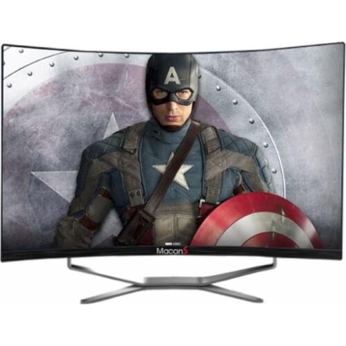 21.5 23.5 27 32 inch VGA + DVI + SPK HD curved pc computer with CPU i3 i5 i7 RAM 4G HDD 500G all in one DIY desktop