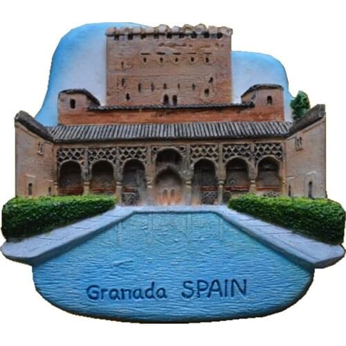 University Of Granada Spain Hand-Painted Aromatherapy 3D Fridge Magnets World Travel Souvenirs Refrigerator Magnetic Sticker