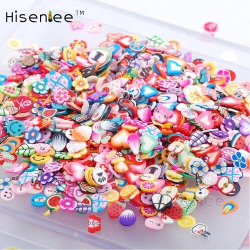 5000Pcs Ornament Scrapbooking DIY Crafts The Shape Of Flower smiley animal Shape Polymer Clay For Miniature Making