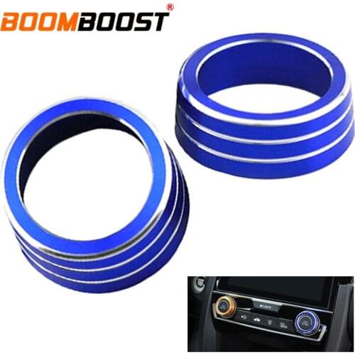 Car styling Air Conditioning heat control Switch knob AC Knob For Honda Civic 2016-2017 ten generation 2pcs/set