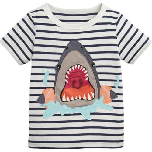 Bambino 2021 New Tees of Children 2-7 Years Cartoon Pure Cotton T shirt for Kids Boys Tops Clothing Baby Clothes Child Costume
