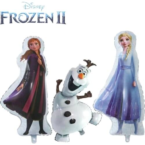 88 Cm Large Disney Frozen Birthday Aluminum Film Balloon Cartoon Anime Figure Elsa Anna Olaf Balloons Party Decoration for Girls