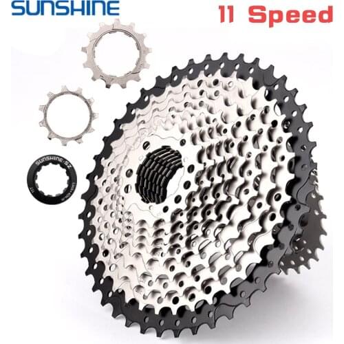Couronne de volant SUNSHINE-11S pour vélos de route et vtt, pignons de vélo 11-25T 28T 32T 36T 40T 42T 46T 50T, pignons de casse
