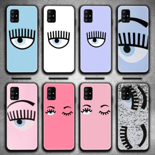 Hot Ferragnies Eyes Chiara Phone Cases For Samsung Galaxy A21S A01 A11 A31 A81 A10 A20E A30 A40 A50 A70 A80 A71 A51 5G