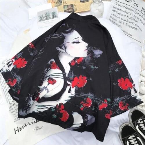 Chinese style cardigan Traditional japanese kimono yukata women man japanese Short Robe Loose kimomo japanese kimono japones