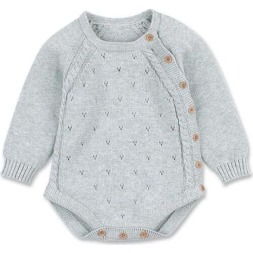 Newborn Knitted Baby Clothes Long Sleeve Cotton Baby Romper Autumn Winter Baby Jumpsuit For Boys Girls Rompers Baby Girl Clothes