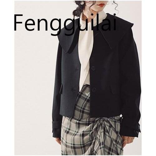 Spring Autumn New Women Jacket Long-Sleeved Suit Slim Thin Flouncing Short Paragraph Small Candy-Colored Outwear
