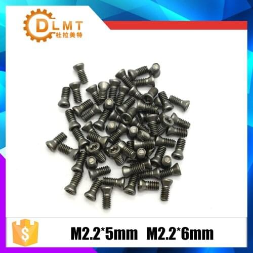 M2.2*5mm M2.2*6mm 50 PCS Screws Fastener Hardware for Mechine Lathe Accessories