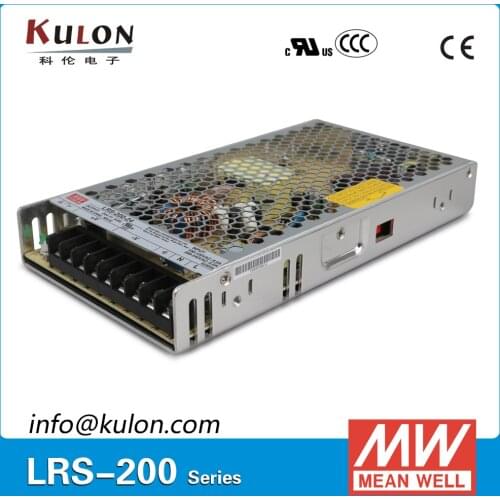 MEAN WELL LRS-200-24 AC to DC single output 200W 24V 8.8A Meanwell Switching power supply 24V DC