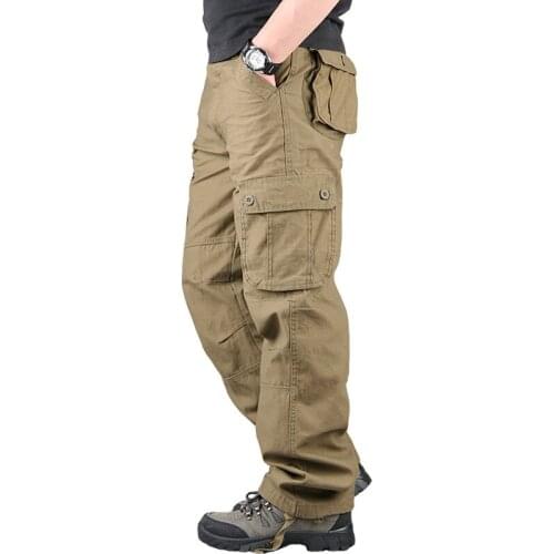 Fashion Pants Men Casual Chinos Trousers Joggers Man Chinos Pants with Elastic Cuff Clothing Summer Autumn Mens Pants