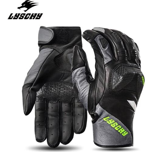 Motorcycle Gloves Vintage Brown Racing Genuine Leather Motorbike Road Racing Team Glove Men’s Summer Cycling Accessorie