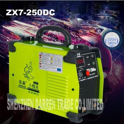 New portable 220/380 v dual voltage IGBT inverter welding machine ZX7-250DC 250Amp welding, welders Iron shell