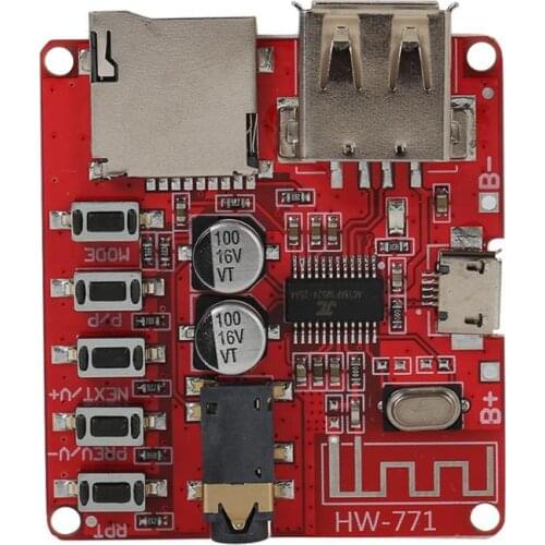 MP3 Bluetooth Decoder Board Lossless Car Speaker Audio Amplifier Board Modified Bluetooth 4.1 Circuit Stereo Receiver Module 5V