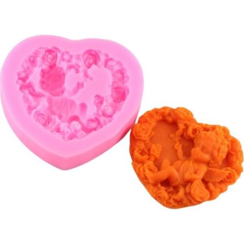 Handmade soap silicone mold baking cake mold candle mold drip glue mold angel baby