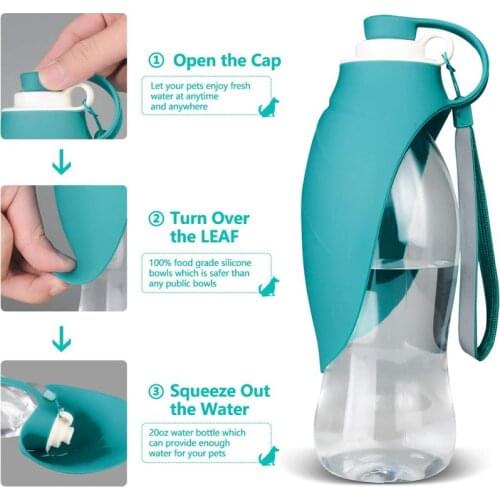 Large Capacity Soft Silicone Travel Dog Bottle Portable Pet Dog Water Bowl Foldable Outdoor Water Dispenser For Pet accessories