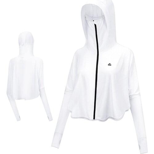Tennis Baseball Shirts Women Hooded Long Sleeve T Shirt Quick-dry Breathable Sun Protection Ladies Wear Summer Golf Clothing