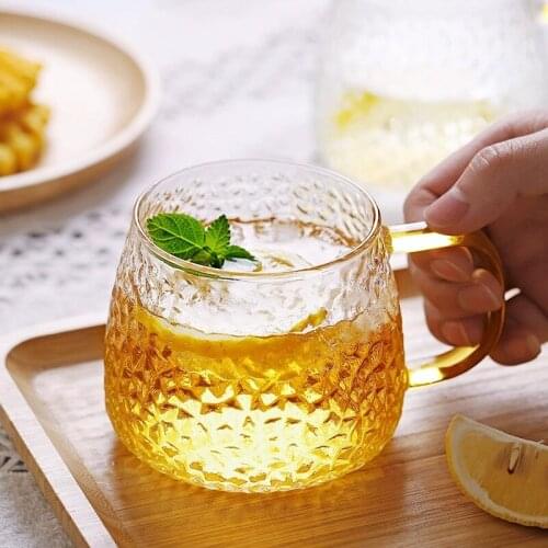 Heat-resistant Hammer Glass Cup Home Tea Cup Coffee Cup Milk Cup Juice Cup Hospitality Cup Wine Cup