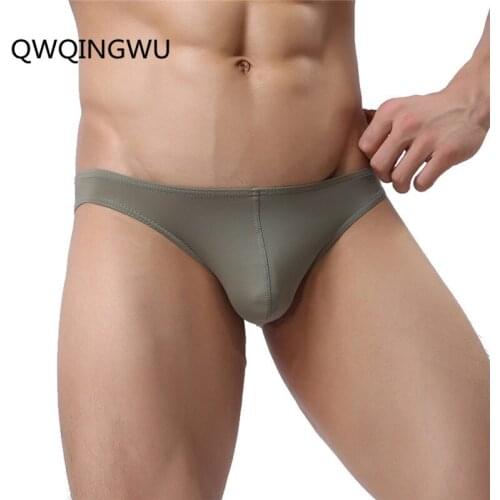 Sexy Mens Briefs Soft Breathable Silk Sexy Underwear Mens Hot Hips Up Ultra-Thin Jockstrap Sexy Colorful Undies Cueca Briefs