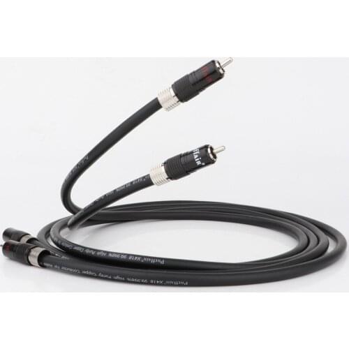 High Quality Preffair X418 OFC Copper Fully shielding Analogue Audio Cable Phono RCA Interconnect Cable 2RCA-2RCA signal cable