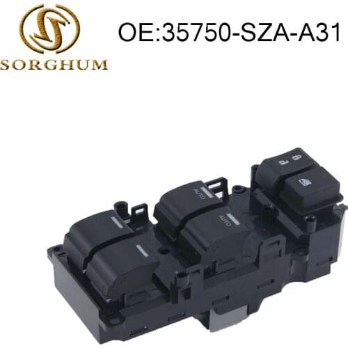 35750-SZA-A31 High Quality Front Left Side Power Master Window Switch 35750-TL2-A12 35750SZAA31 Fits For Honda 2011 Pilot 3.5L