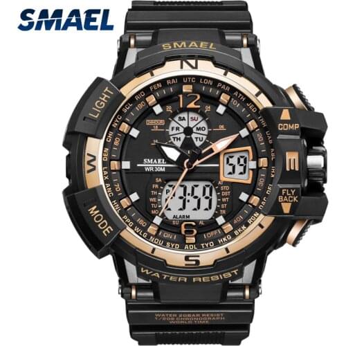 Gold Sport Men Watches S Shock Brand Watch relogio militar Men Wrist Watch Quartz Digital 1376C montre homme LED Watches Men
