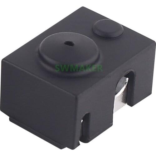 1pcs New black V6 Silicone Sock for Reprap V6 PT100 cartridge hotend heating block 3D printer parts