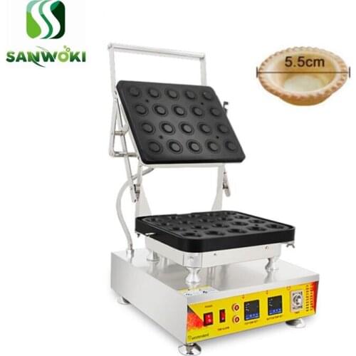 110V 220V Electric circle egg tart forming machine tartlets shell maker egg tart cupcake mould 20pcs/mold Non-stick