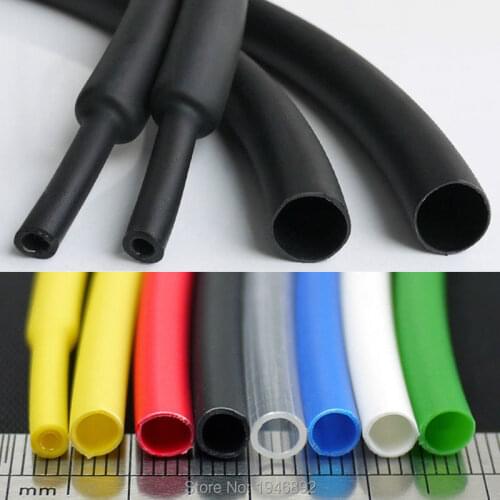 5 meters/lot 3.2mm Heat Shrink Tube with Glue Adhesive Lined 3:1 Shrinkage Dual Wall Shrink Tubing Wrap Wire Cable with 7 Colors