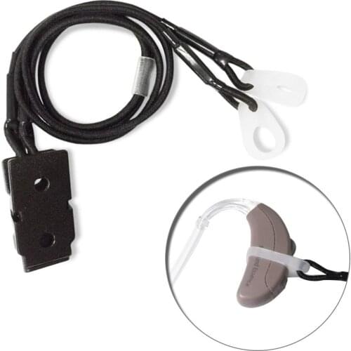 BTE Hearing Aid Clip For Adults And Children Protector Holder Portable Rope Binaural Wired Lanyard Clip