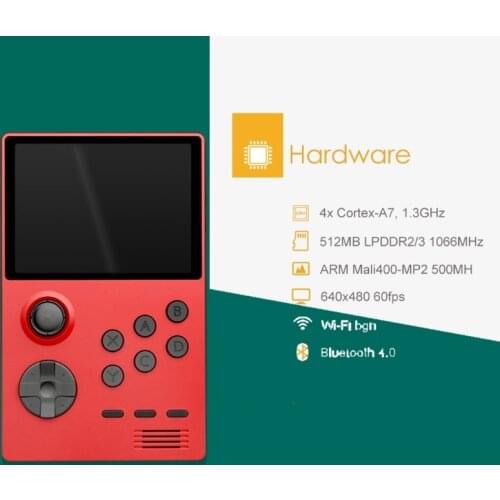 G6 Mini Gamepad Retro Game Player Console Handheld Built-in 2000 Games 3.5 Inch