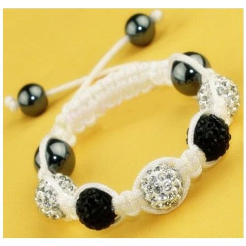 GOOD nvero micro pave CZ Disco Ball Beads Bracelet nice kids Gift jewelry Discount crystal ge3