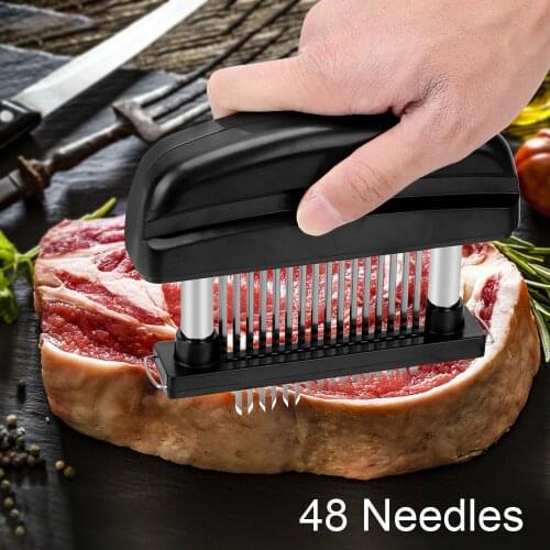 Cooking Tools For Beef Steak Tender Meat Hammer 48 Blades Needle Stainless Steel Kitchen Tools Meat Tenderizer