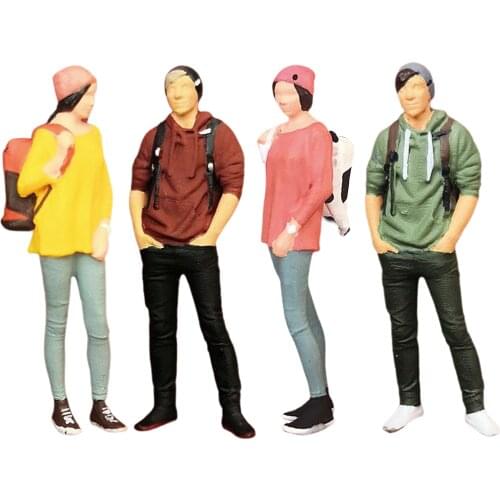 RACE MEDAL 1/64 Scale Painted Mini Figures People Tourist Doll Miniature Scene Railway Landscape Diorama