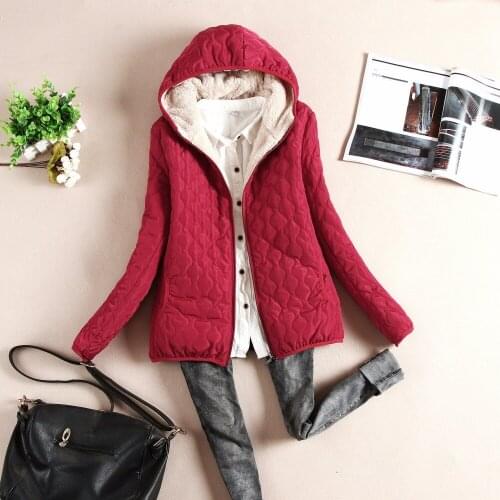 Fashion women winter hooded coat long coats thin slim Autumn basic jacket female outerwear short girls female jacket