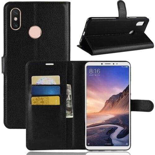 Fashion Wallet PU Leather Case Cover For Xiaomi Mi Max 3/Xiaomi Max 3 Flip Protective Phone Back Shell With Card Holders