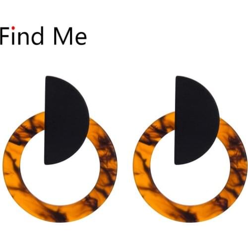 Find Me New Fashion Luxury Boho Personality Plank Dangle Earrings Vintage Plank Circular Drop Earring For Women Jewelry