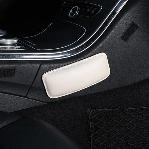 New Leather Knee Pad for Car Interior Pillow Comfortable Elastic Cushion Memory Foam Leg Pad Thigh Support Car Accessories