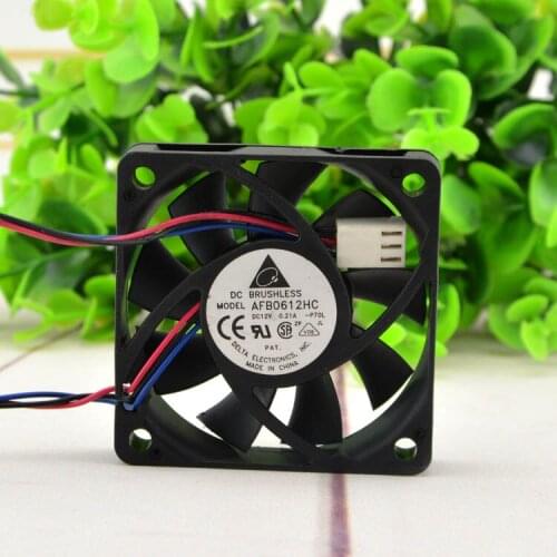New original 6013 DC12V 6cm6 cm 3 line AFB0612HC chassis fan CPU fan