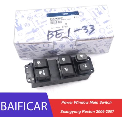 Baificar Brand New Genuine Front Power Window Main Switch 16PIN 8582008C01 For Ssangyong Rexton 2006-2007