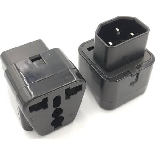 Wholesale CE Black White 250v 10a copper IEC320 PDU C13 C14 outlet convert connector wd320 Travel power adapter plug