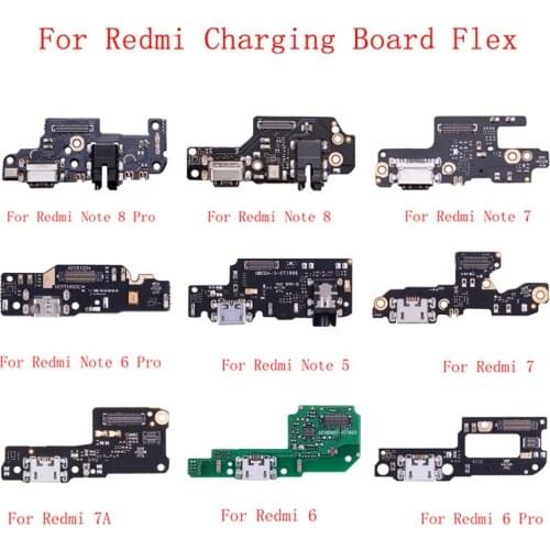 USB Charging Dock Port Connector Board Parts Flex Cable For Xiaomi Redmi Note 8 8Pro 7 6Pro 5 Redmi 7 6 5 7A Replacement Part