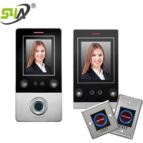 No touch door opener keyless face recognition smart lock access control door opener with fingerprint sensor