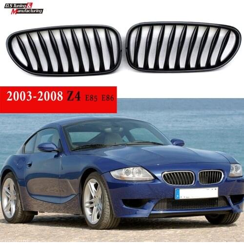 Replacement Black Custom Grille for BMW 2003 - 2008 Z4 E85 Coup E86 Roadster Gloss Finish Nice Fitment