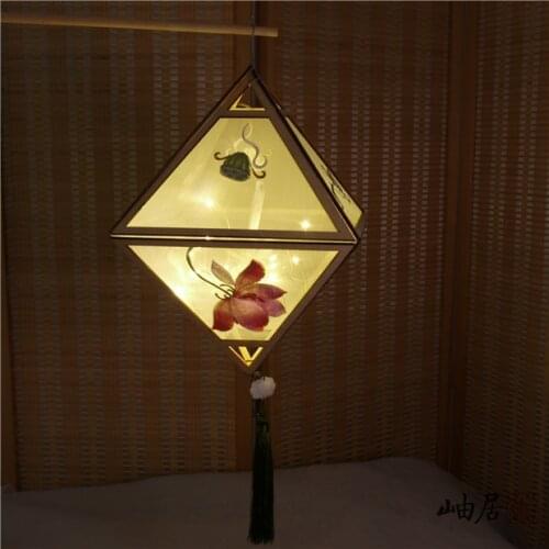 Spring Festival Trip Shoot Diamond Homemade by Hand DIY Creative GD Material Package Portable Antique Festive Lantern