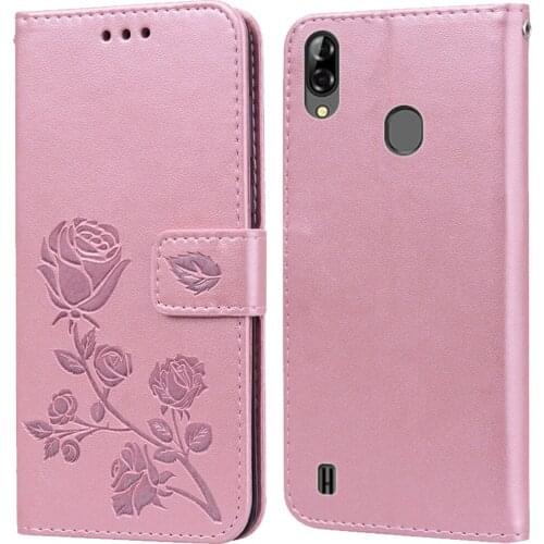 Luxury Leather Flip Book Case for Blackview A60 Pro /A60 Rose Flower Wallet Stand Case Phone Cover Bag coque
