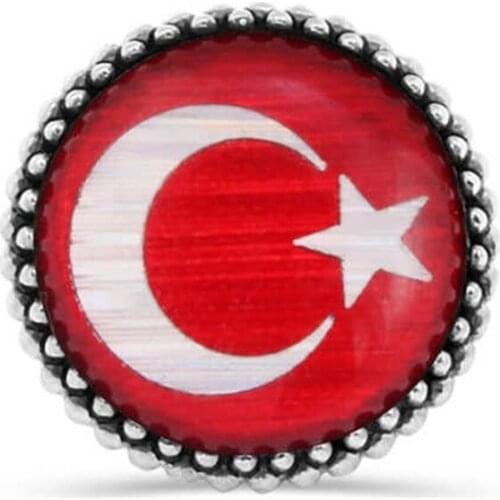 Cabochons the Moon the stars 925 K Silver Badge