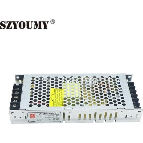 SZYOUMY 40pcs CL brand 5V 40A 200W Ultra Silm Switching Power supply Driver Adjustable For led light