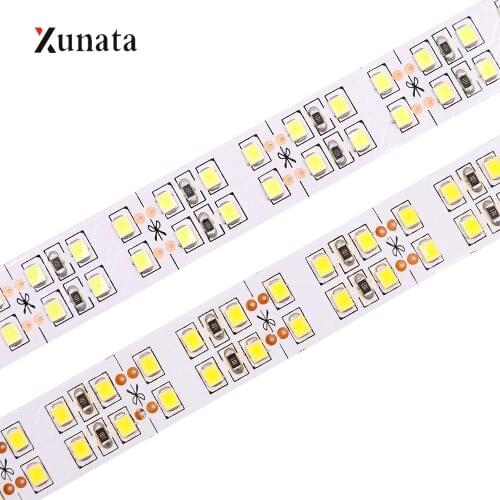 5M DC12V LED Strip Light SMD2835 240LEDs/M Flexible LED Tape Double Row Waterproof LED Ribbon Home Decoration